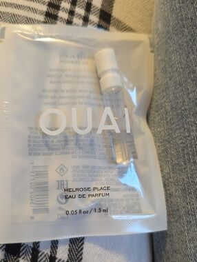 3 ×OUAI Melrose Place Eau de Parfum Sample - Clear Bottle with White Cap